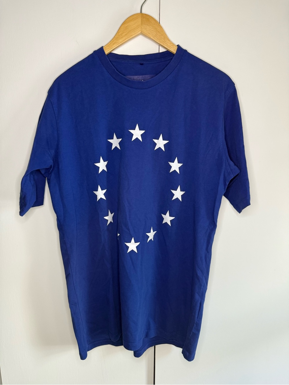 Etudes Studio Blue Short Sleeve Tee with White Star Circle